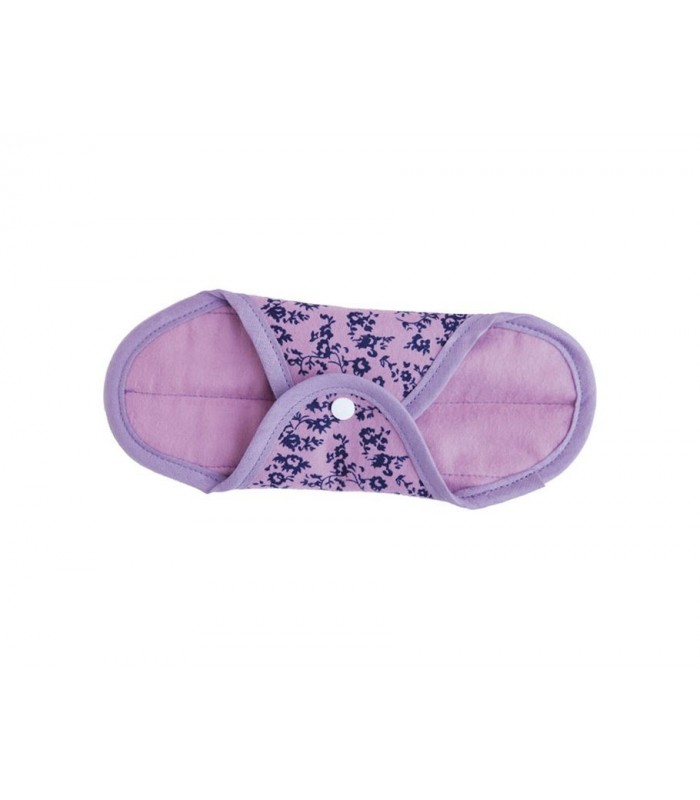 Anae - Washable sanitary pads - Day - 2 pcs. - Purple flower