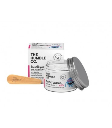 Humble Brush Zero Waste Children's Toothpaste - Strawberry with Fluoride - 50ml