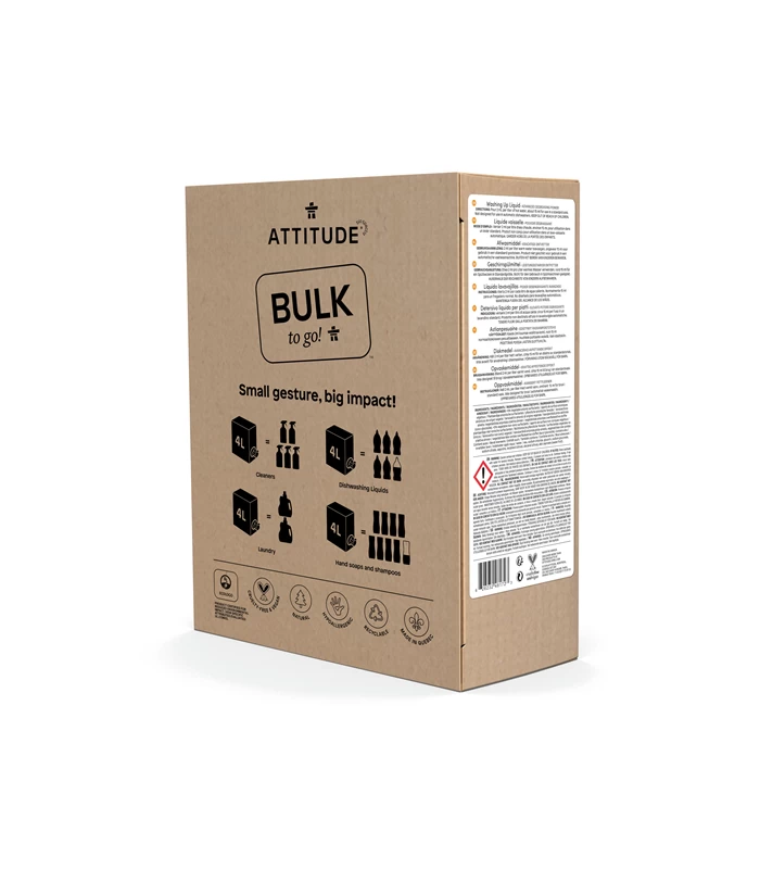Attitude - Afwasmiddel Lemon Zest BiB 4 liter