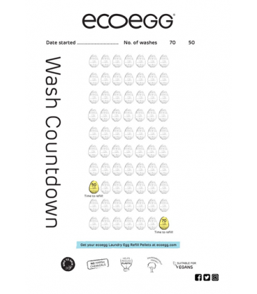 EcoEgg - 70 Washes - Fragrance Free NEW