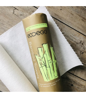EcoEgg Bamboo Cleaning Wipes on a Roll - 20 Pieces