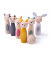 BigJigs wooden skittles animal figures