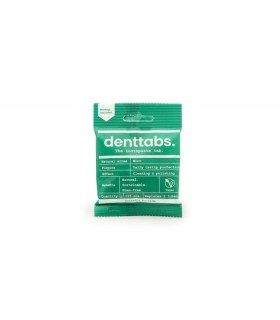 Denttabs tandenpoets tabletten mint - met fluor