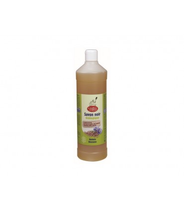 La droguerie ecologique - Green/black soap - Liquid - Linseed oil - 1L