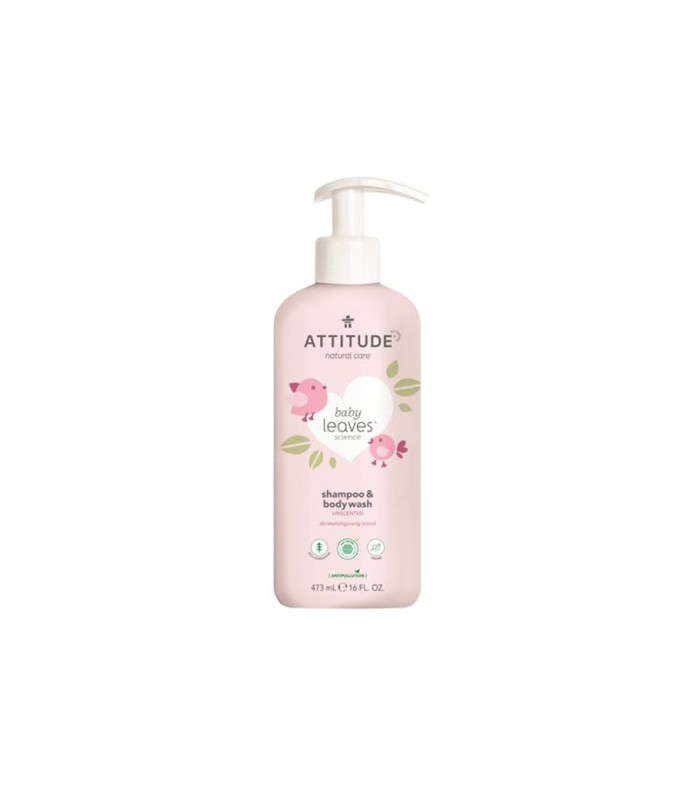 Attitude Baby Leaves 2 in 1 shampoo & body wash - geurvrij