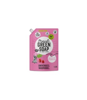 Marcel's Green Soap Wasmiddel - Patchouli & Cranberry - Navulzak - 1 Liter