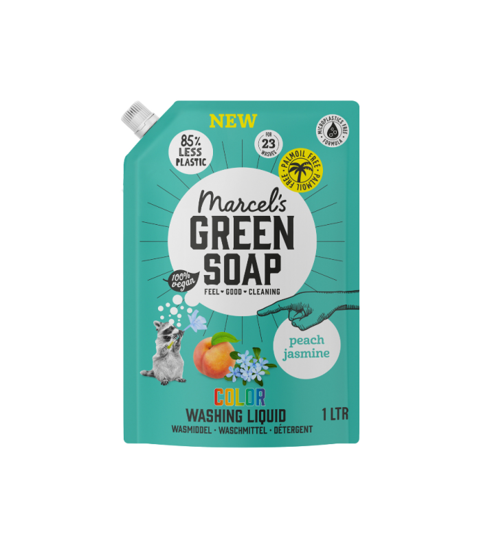 Marcel's Green Soap Wasmiddel Kleur - Peach Jasmine - Navulling - 1 liter