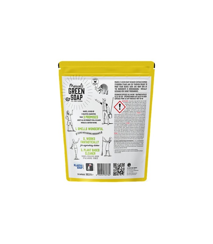 Marcel's Green Soap Vaatwascapsules - Alles-In-Een - 25 Stuks