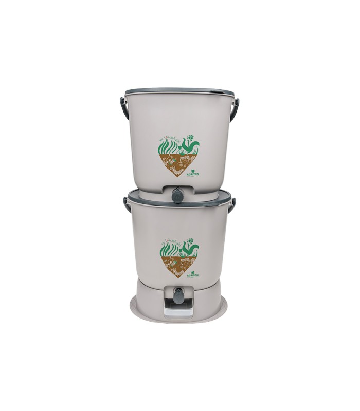 Bokashi Keukenemmer - Essential Grijs - complete set