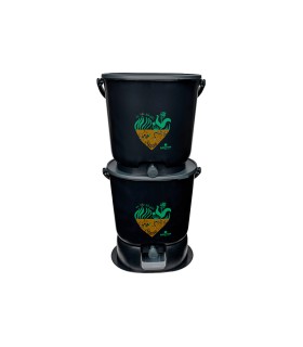 copy of Bokashi Keukenemmer - Essential Zwart - complete set