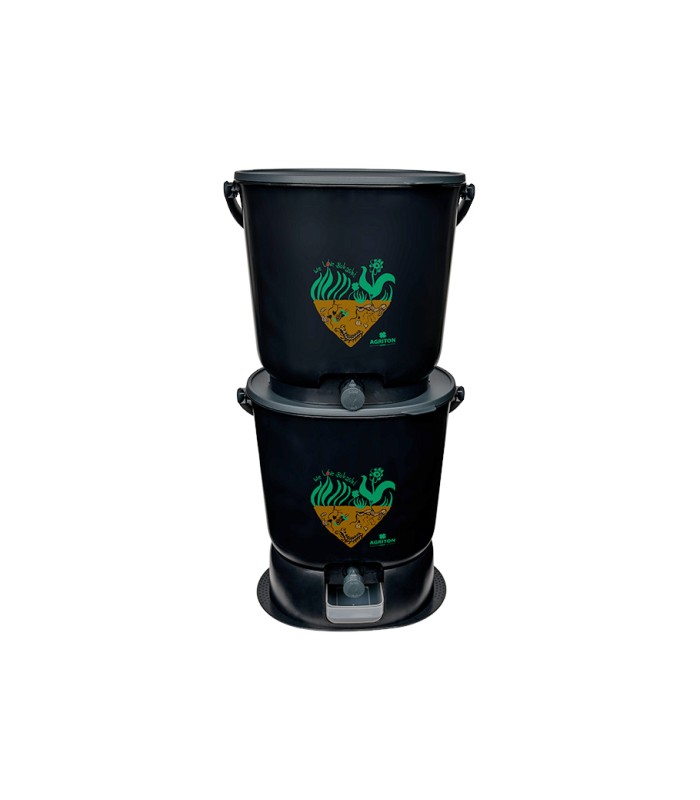 copy of Bokashi Keukenemmer - Essential Zwart - complete set