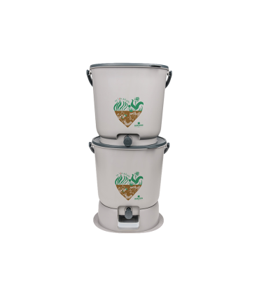 EM Agriton Bokashi Keukenemmer Essential Grijs – Complete Set voor natuurlijk composteren in huis