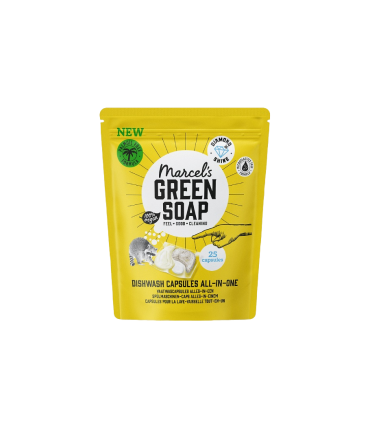 Marcel’s Green Soap All-in-One Vaatwascapsules – plasticvrij, natuurlijk en krachtig schoon