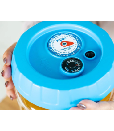 Kefirko kombucha fermentatiepot - drankdispenser - 4L blauw