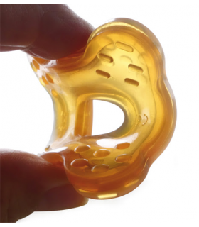 Natural rubber teething ring